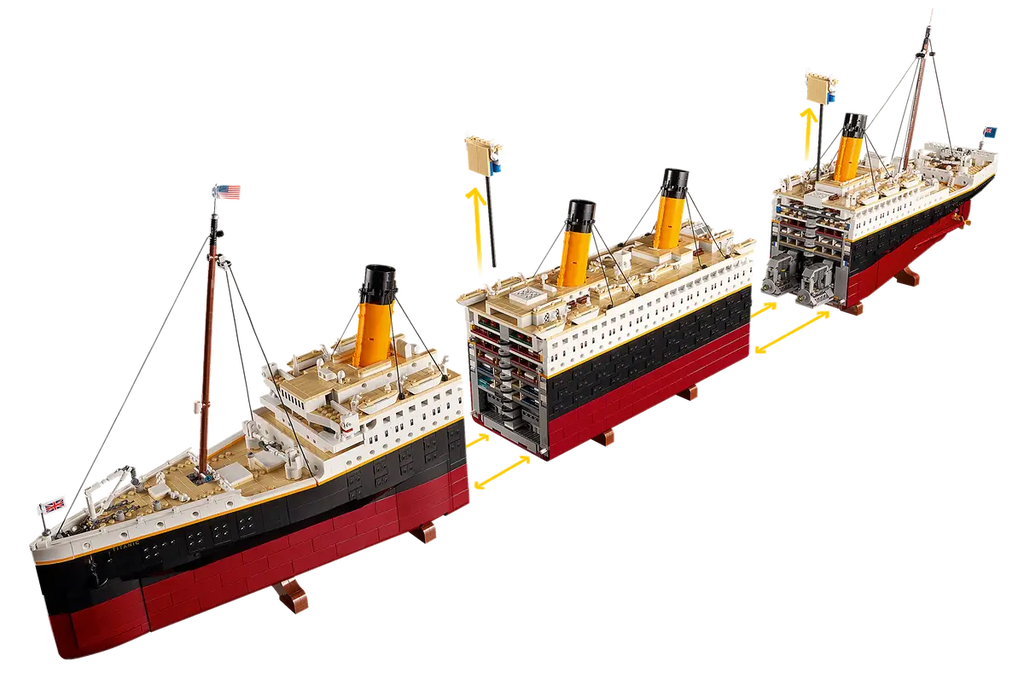 Icons Titanic (10294) | 1:200 Scale Model Ship | 9,090 Pieces