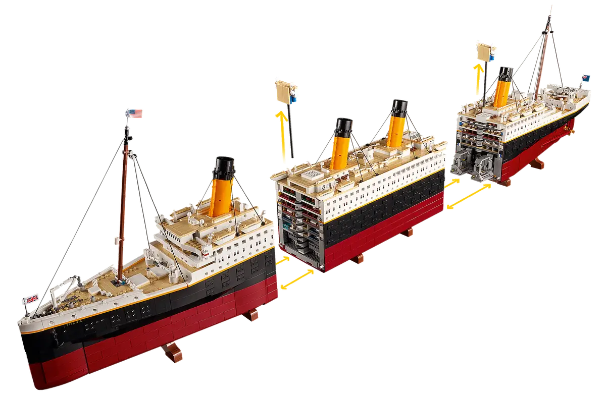 Icons Titanic (10294) | 1:200 Scale Model Ship | 9,090 Pieces
