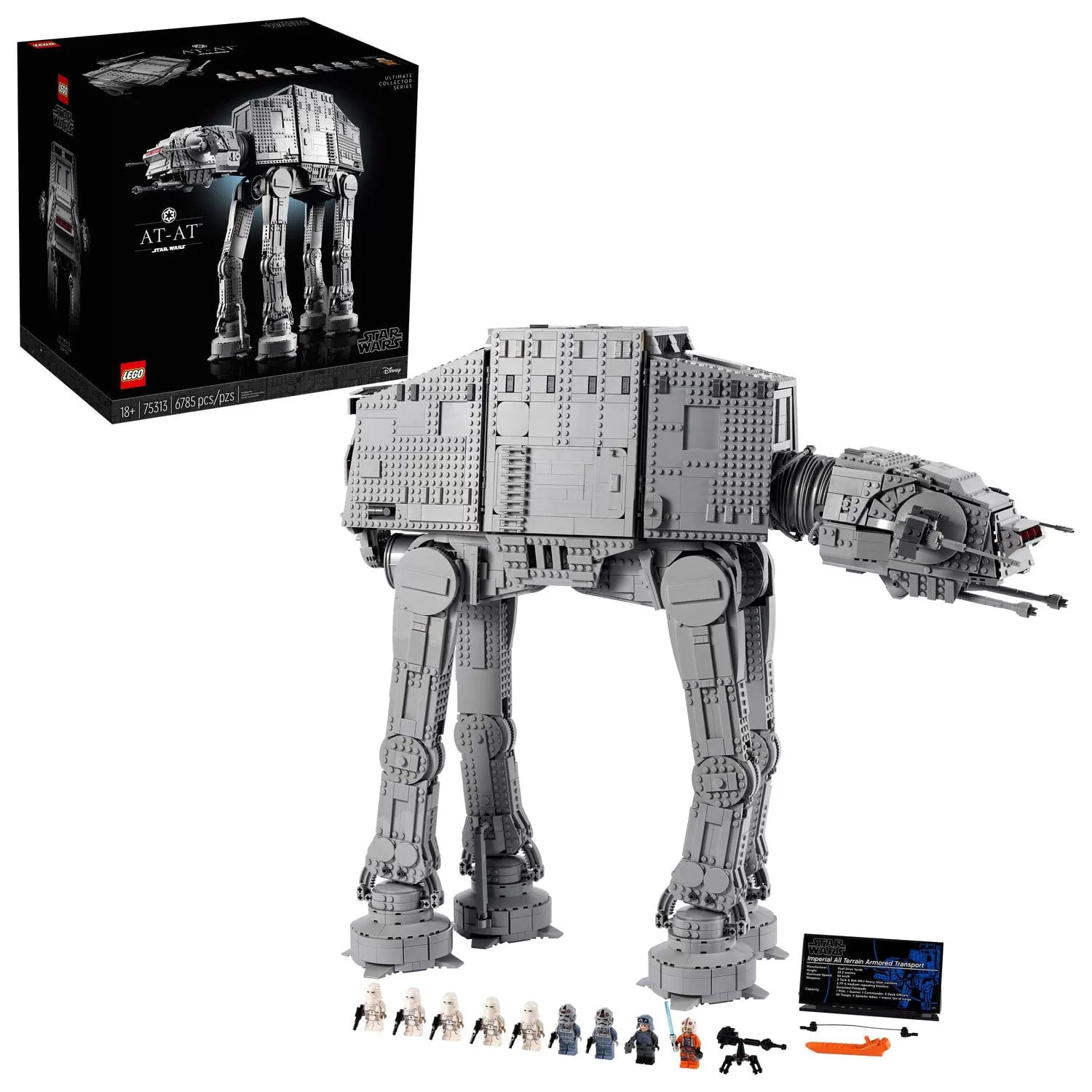 - Star Wars AT-AT 75313 Ultimate Collector Series Building Kit (6,785 Pieces)