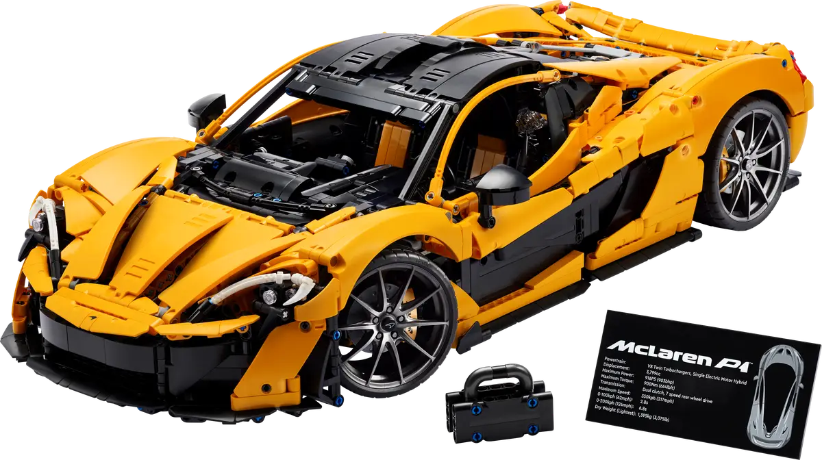 Technic 42172 Mclaren P1 3893 Pieces Building Kit Construction Set Car Toys Kids Adult Gifts Birthday Hobby Christmas