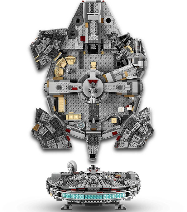 Millennium Falcon 2019: 1.351 delig 75257 StarWars UCS