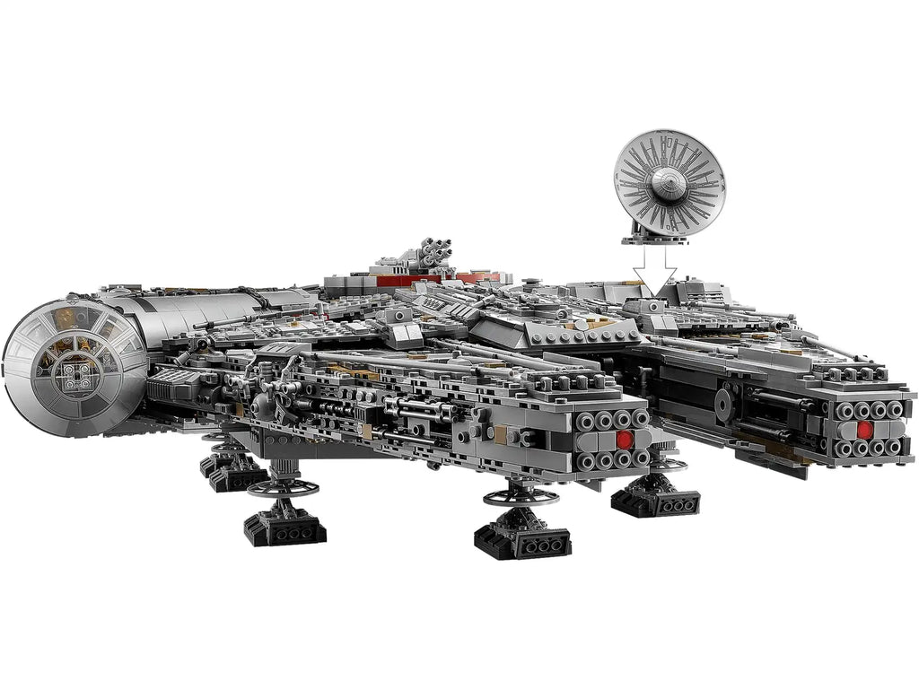 Star Wars Millennium Falcon 75192 Building Kit 7541 Pieces - Kids Adults Gifts Birthday Hobby Ornament Collectors Christmas