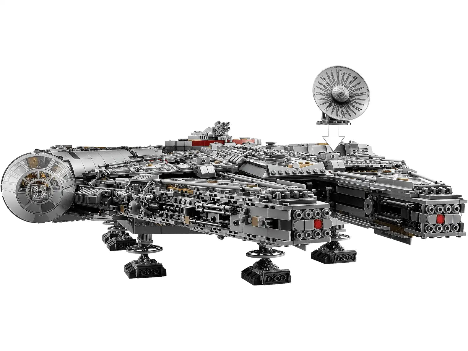 Star Wars Millennium Falcon 75192 Building Kit 7541 Pieces - Kids Adults Gifts Birthday Hobby Ornament Collectors Christmas